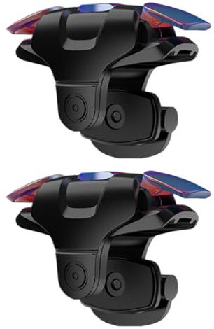 IDEANATEGRATE Grilletto per Controller da Gioco Mobile in Plastica Nero Manico in Metallo, Migliora L'esperienza di Gioco su Smartphone, 1 Paio Accessori Gaming