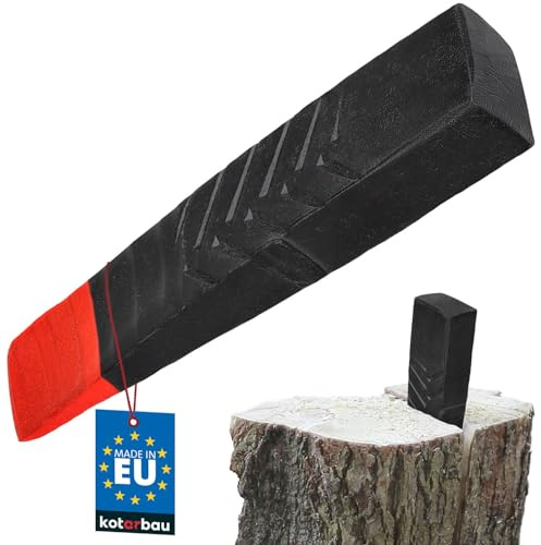 KOTARBAU® Cuña de Acero Forjado 270 mm 3,5 kg para Talar y Partir Madera