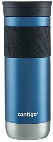 Contigo Byron Vacuum-Insulated Stainless Steel Travel Mug, 20oz - Leak-Proof Lid, BPA-Free, Blue Corn - Perfect Reusable Cup for Coffee or Water; hot and cold beverage holder