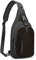 REETEE Leichte Brusttasche Sling Schulter Rucksäcke, Brusttasche Herren mit Verstellbarem Schultergurt, Umhängetasche Crossbody Bag Backpack für Outdoorsport, Radfahren, Hundewandern (Schwarz) …