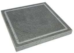 BISTECCHIERA_LAVA GRILL III_ S-30x30x3 cm. Pietra lavica Naturale dell'Etna Antiaderente per FORNO e BARBECUE