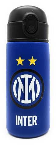SEVEN Borraccia realizzata per INTER IM2STARS , Nero Blu, Borraccia Termica in Acciaio Inox Interno Esterno, Mantenimento Temperatura fino a 24h, Borraccia Scuola Bambino - Bottle Termica