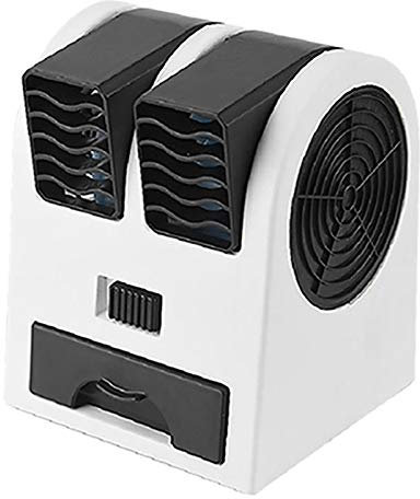 Sessleger Mini Aire Acondicionado Purificador de Humidificador de Ventilador 3 en 1 para Hogar/Exterior USB/Enfriador de Aire Silencioso PortáTil con BateríA