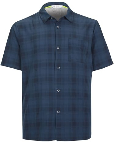 killtec Uomo Camicia Funzionale Kos 98 MN Wvn Shrt, Dunkelblau, XXL, 38009-000