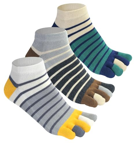 chaussette sport homme 39-41,3 paires de chaussettes de marche en coton premium chaussettes de cheville pour hommes chaussettes de sport respirables chaussettes confortables à cinq doigts