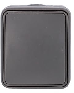 UNITEC Aus- / Wechsel-Schalter AP/FR Aqua, IP 54, feuchtraumtauglich, für Innen- & Außenbereich, mit Steckklemmen, 250 V / 10 A, anthrazit, 1 Stück