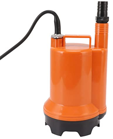 Qcwwy 12V DC Submersible Water Drainage Pump, Full Plastic Base, for Industrial Wastewater