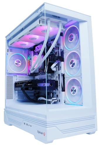 Epical-Q Ordenador sobremesa Gaming Quixtar-W AMD Ryzen 7 5700X, 32GB, 1TB SSD NVME, RTX 5060Ti 8GB + Windows 11 Pro