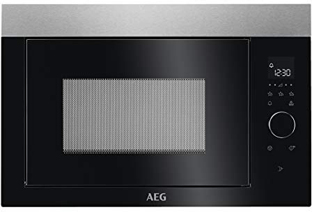 AEG MBE2657SEM 60cm Einbau-Mikrowelle / Touch-Bedienung / Display mit Uhr
