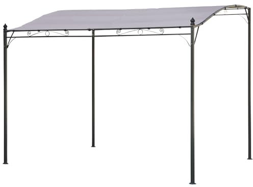 Pergola a parete 3 × 2,5 m NICE taupe