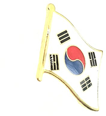 Sydkorea koreansk metall emalj landsflagga pin emblem, Metall