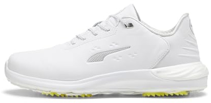 PUMA Homme Phantomcat Nitro + Golf Shoe, White Silver-Ash Gray, 45 EU