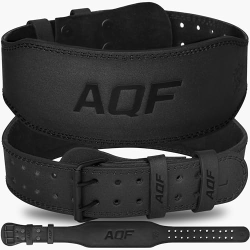 AQF Cintura Palestra, Cintura Powerlifting, 4 & 6Largo Pelle Cintura Uomo Donna, Cintura Sollevamento Pesi, Cintura Bodybuilding Acciaio Rullo Fibbia Cintura Lombare Squat