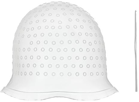 One Piece Useful Highlighting Cap Professional Reusable Coloring Hair Hook Caps Hairdressing Dyeing Staining for Frosting Coloring Hat