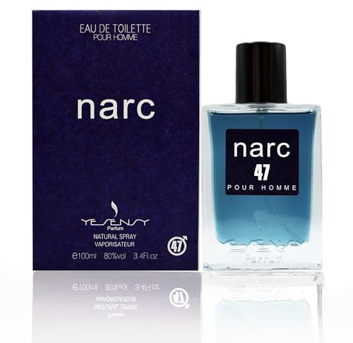 GECO Green ECOmmerce Narc Profumo Uomo Eau de Toilette 100 ml Fragranza Legnosa Muschiata con Cardamomo e Vetiver Profumo Elegante e Misterioso