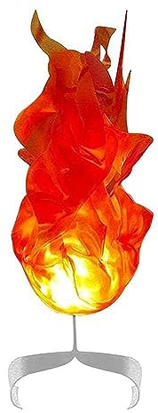 PPcdfre Halloween Magic Fire Ball on the Hand Home LED Decoration Luminous Fireball Exquisite Ornaments Easy to Use Red