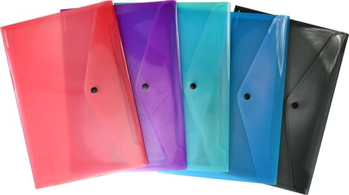 EBERHARD FABER 579992 - Porte-documents DIN A3, 5 chemises en plastique, portefeuille transparent