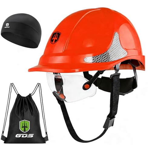 GREEN DEVIL 2910VR - Casco de seguridad EN397 para obras, industrial, ventilación, ajuste de trinquete, cómodo, material ABS, banda de sudadera