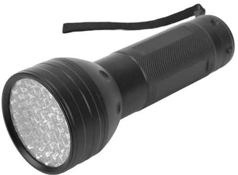 TZOXTLH Lampe de poche UV 51 pièces, puces lumineuses LED, torche à lumière noire pour la détection de Fluorescence, l'inspection des scorpions de pêche