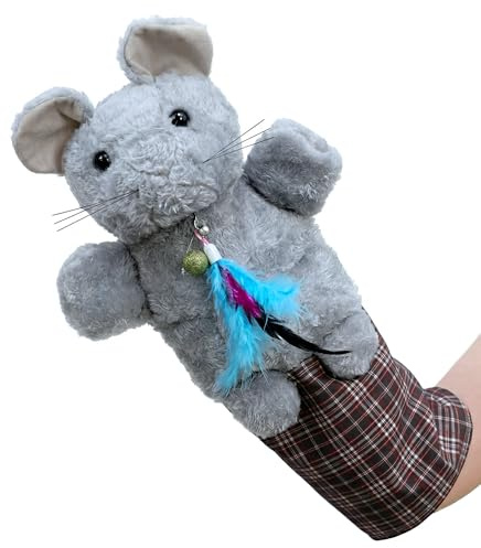 Interactive Gant de Lutte pour Chat avec Cataire et Plumes, Jouet Chat