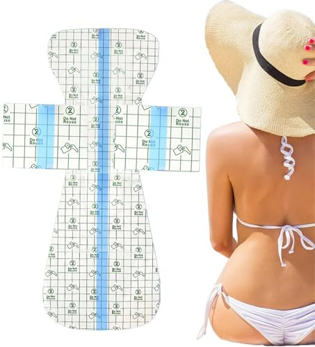 Ceprznvey Mujer Pegatinas de Seguridad para Natación | Láminas Adhesivas Transpirables | Protectores Invisibles Impermeables para Natación - para Uso Diario, Yoga, Playa, Lugares Públicos
