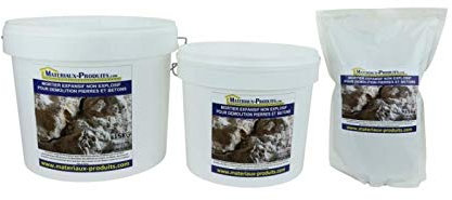 MATPRO Mortier expansif non explosif pour démolition pierres et betons version été 5 Kg Gris