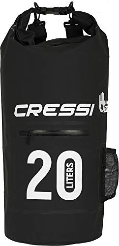 Cressi Dry Bag with Zip - Wasserdichte Taschen mit langem verstellbaren Schulterriemen - Für Tauchen, Bootfahren, Kajak, Angeln, Rafting, Schwimmen, Camping und Snowboarden