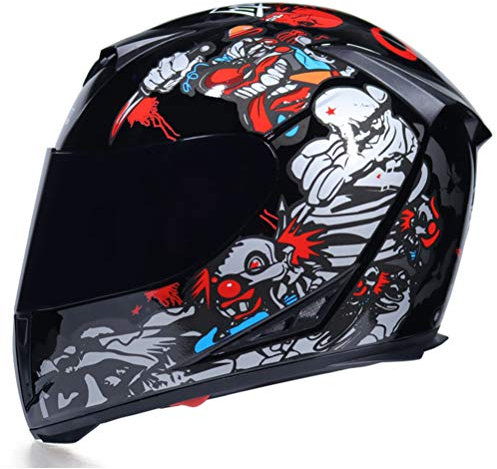Casco Moto Integrale Con Doppia Visiera - Racing, Modulare, Capacete