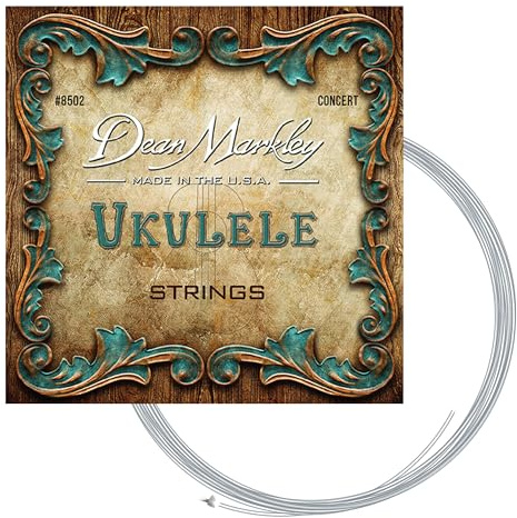 Dean Markley Concert Ukulele Strings Set, 8502 Concert Ukulele Strings Delivers Classic Concert Uke Tone That Last, Made in USA, 028-028 Gauge