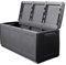 Intec - Caja de almacenamiento 330L, Cajas Organizadoras, Cestas Almacenaje, color gris y negro, 138 x 53 x 57 cm, asas de transporte de polipropileno