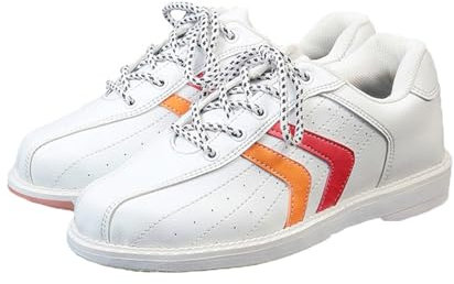 Zapatos de Bolos,Zapatos de Bolos Unisex Adulto,Bowling Shoes,Zapatos de césped de Bolos,Zapatos de Bolos Unisex,Resistente Desgaste,Transpirable,Ligeros,para Jugadores de Bolos diestros