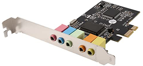 Joskeijky Scheda audio PCIe PCI-E X1 CMI8738 Chip 32/64 bit Scheda audio Stereo 5.1 Canali Scheda audio InteGata Desktop per PC