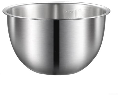 Zilimontt Set di 4 ciotole in acciaio inox per la preparazione di insalate, per la preparazione di olio, riso, lavaggio e cottura ispessite in acciaio 304 (lavabo)