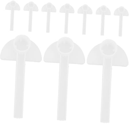 Toyvian 10 Herramientas Dispensadoras de Agua para Abejas en Plástico Blanco, Comedero Práctico para Apicultura y Alimentación en Colmenas de Hogar
