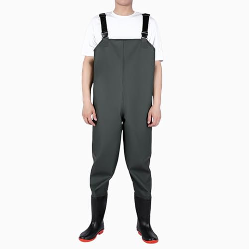 Trampolieri,Torace Pesca Waders con Stivali,Scafandro,Pantaloni Da Pesca Con Bretelle,impermeabile,traspirante,unisex,uomo e donna,per Caccia,Fango,Pescatore,Sport all'Aria Aperta