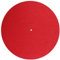 Tapete de fieltro para plato giratorio de 3 mm de grosor, para discos de vinilo LP (rojo)