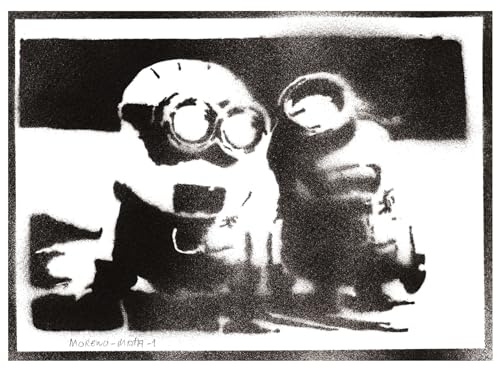 moreno-mata Mini... Autentico Graffiti Hecho a Mano Handmade Poster Peliculas Animacion Mi Villano... Laminas Decorativas Pared Cuadros Decoracion Salon Modernos Regalos Originales para Hombre y Mujer