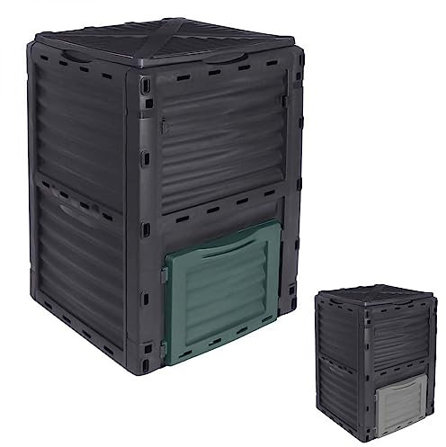 Linxor - Compostero, Cubo, compostador de jardín - 300 L