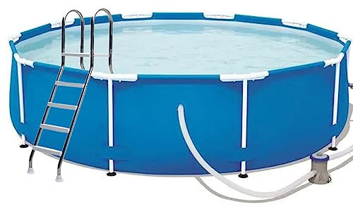 AIBOTY Échelle de Piscine Hors Sol, échelle de Piscine de 133 cm, échelle de Piscine de 500 LB, escalier d'échelle de Piscine Hors Sol, échelle de 4 marches avec Mains courantes