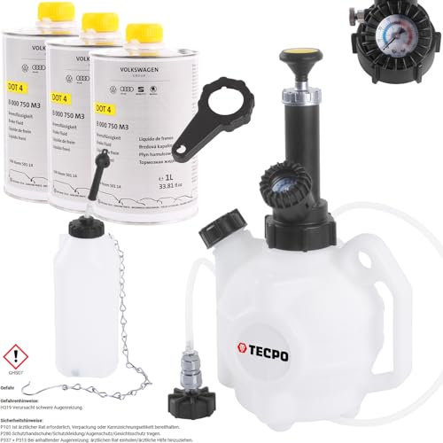 Bremsenentlüftungsgerät 4L + 3L Bremsflüssigkeit DOT 4 501.14