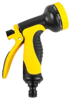 Aiweijia Pistola de Riego, Pistola de riego resistente, 10 Modos Ajustable Pistola de Agua,Pistola de Agua De Mano De Alta Presión para Limpieza de Automóvil/Riego del Césped, Baño de Mascotas