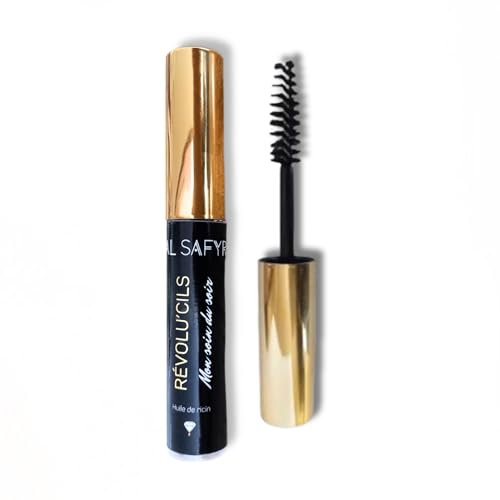 Huile de Ricin 100% Pure et Naturelle Sérum de Croissance pour Cils et Sourcils Soin Fortifiant avec Mascara