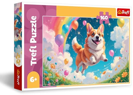 Trefl - Le Meilleur Ami de l’Homme - Puzzle 160 Pièces - Puzzle coloré avec Un Chien, Divertissement Créatif, Loisir pour Les Enfants à partir de 6 Ans