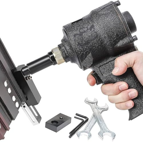 VitalisWorks Professional Punch Nailer, Pneumatic Hole Puncher, 3.2-13MM Air Metal Hole Punch Tool, Air Metal Hole Punch Tool, Clamp Head 360° Rotation (13MM)