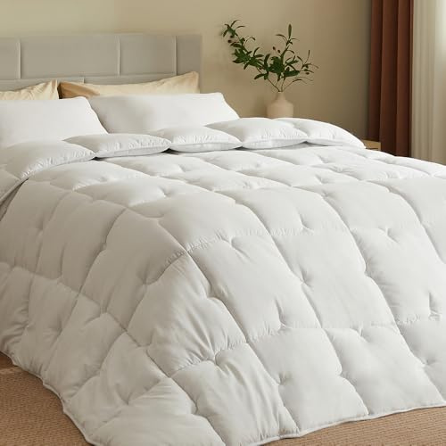 CASABEL Warme Bettdecke 2 Personen, 700gsm, 135x200cm, Weiß
