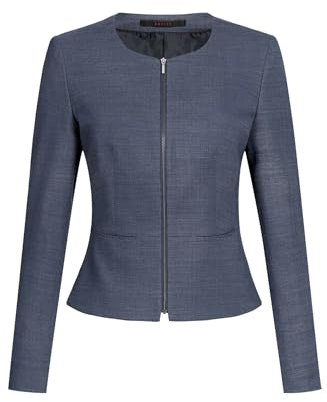 GREIFF Größe 40 Corporate Wear Modern Damen Blazer Slim Fit Marine Pinpoint Modell 1427