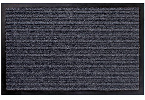 Spetebo Schmutzfangmatte grau - 60 cm x 90 cm - Fußmatte Fußabtreter Türmatte Außen