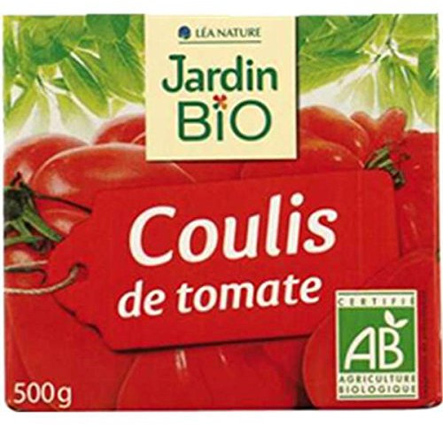 Organic garden tomato sauce, organic tetra brick 500ml - ( Unit Price ) - Jardin bio coulis de tomate, bio brique tetra de 500ml