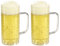 versandfuxx24 Outdoor Bierkrug 0,4l - 2er Set Bierglas aus Kunststoff mit Eichstrich bei 0,3l