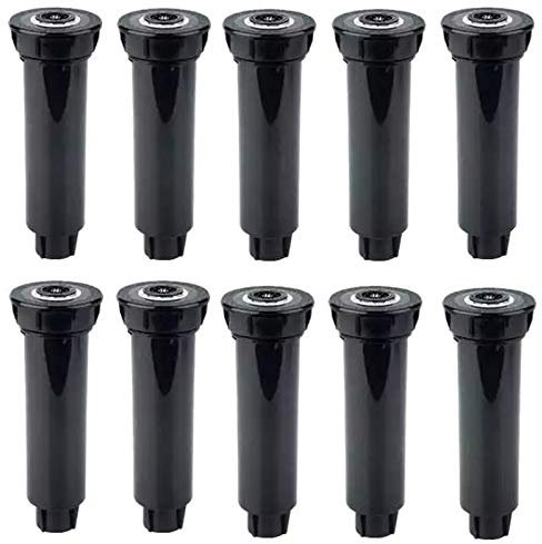 Yoiimiya Aspersor Emergente de 10 Piezas, para CéSped, Cabezal de Rociado para Suministros de JardíN, Equipo de Riego de 360 ​​Grados, Rociador de Engranajes